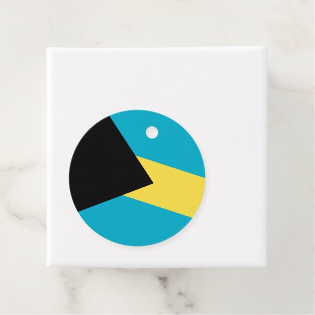 Bahamas-Flagge Geschenkanhänger (Beispiel)