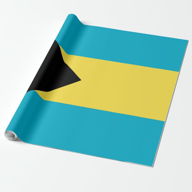 Bahamas-Flagge Geschenkpapier (Ungerollt)