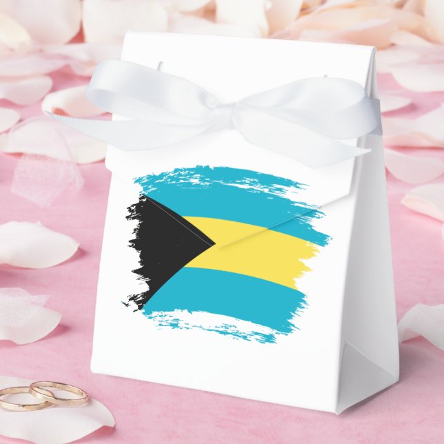 Bahamas-Flagge Geschenkschachtel (Hochzeit)