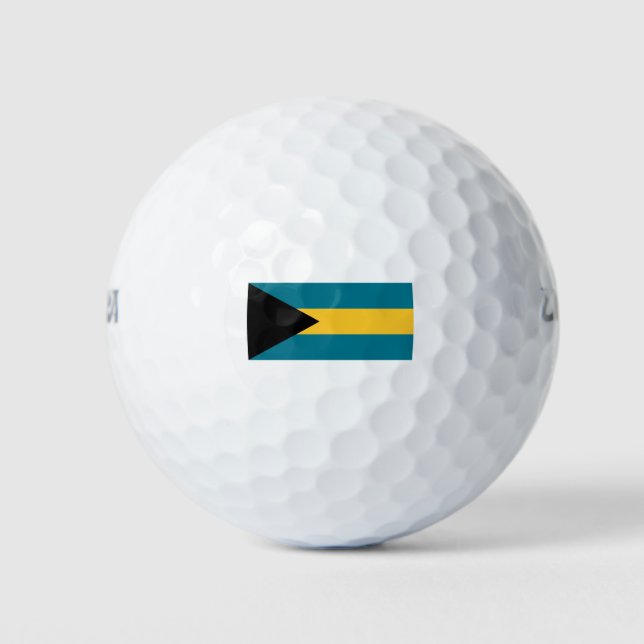 Bahamas-Flagge Golfball (Vorderseite)