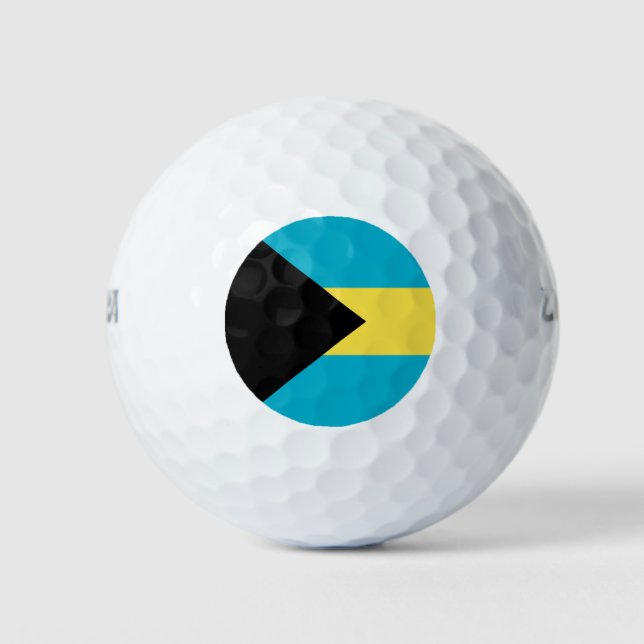 Bahamas-Flagge Golfball (Vorderseite)