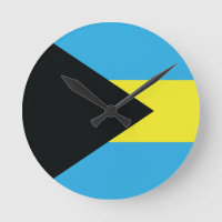 Bahamas-Flagge in Schwarz, Gold und Aquamarine