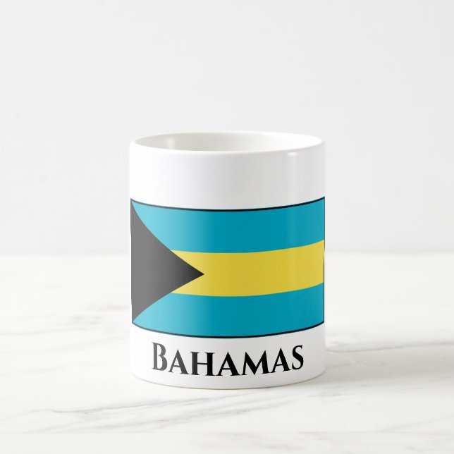 Bahamas-Flagge Kaffeetasse (Mittel)