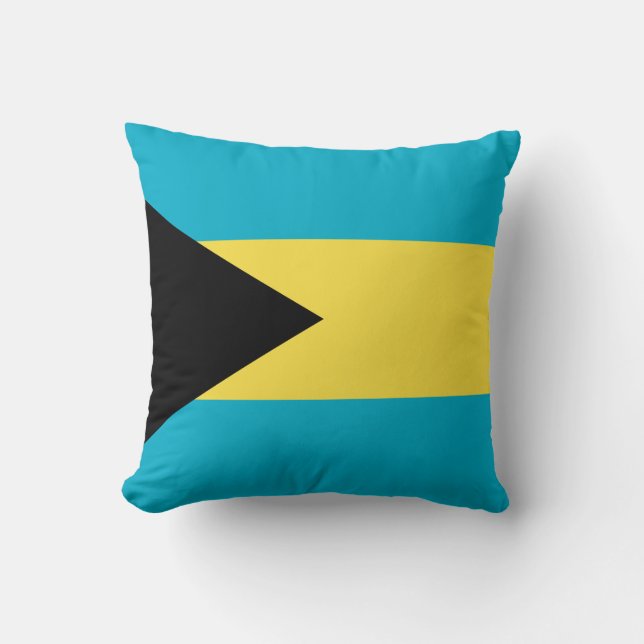 Bahamas-Flagge Kissen (Vorderseite)