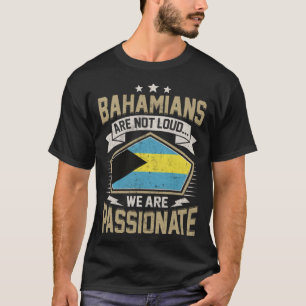 Bahamas-Flagge Leidenschaftliche Bahamianerinnen M T-Shirt