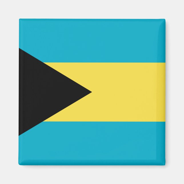 Bahamas-Flagge Magnet (Vorne)