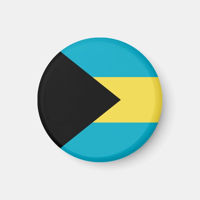 Bahamas-Flagge Magnet (Vorne)