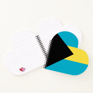 Bahamas-Flagge Notizbuch