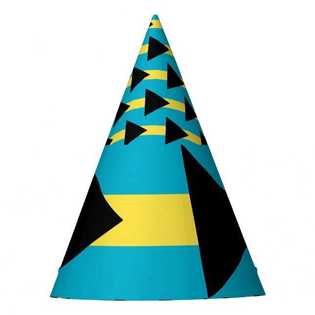 Bahamas-Flagge Partyhütchen (Vorderseite)