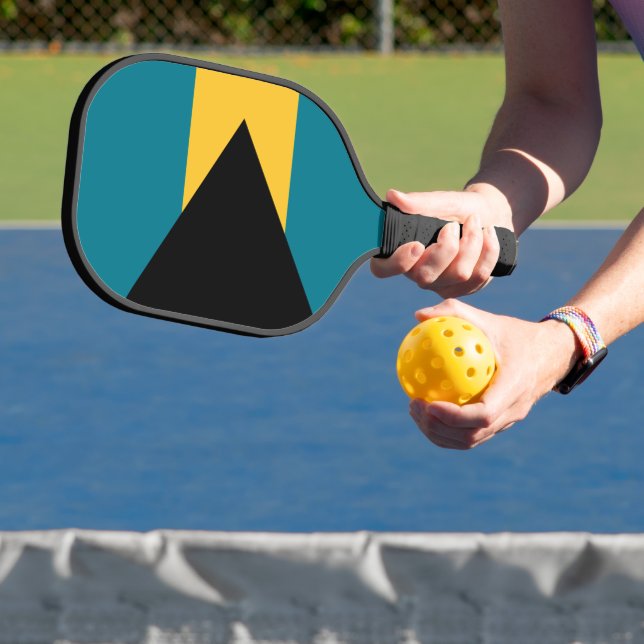 Bahamas-Flagge Pickleball Schläger (InSitu)
