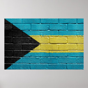 Bahamas-Flagge Poster