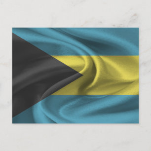 Bahamas-Flagge Postkarte