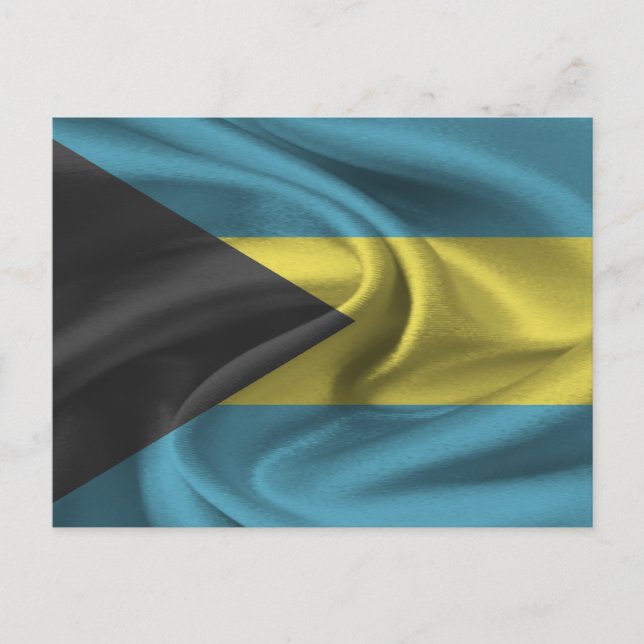 Bahamas-Flagge Postkarte (Vorderseite)