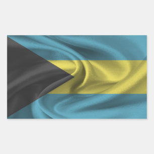 Bahamas-Flagge Rechteckiger Aufkleber