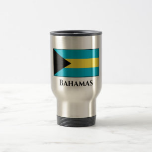 Bahamas-Flagge Reisebecher