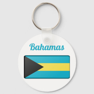 Bahamas-Flagge Schlüsselanhänger