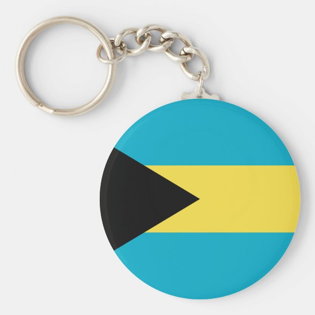 Bahamas-Flagge Schlüsselanhänger (Vorne)