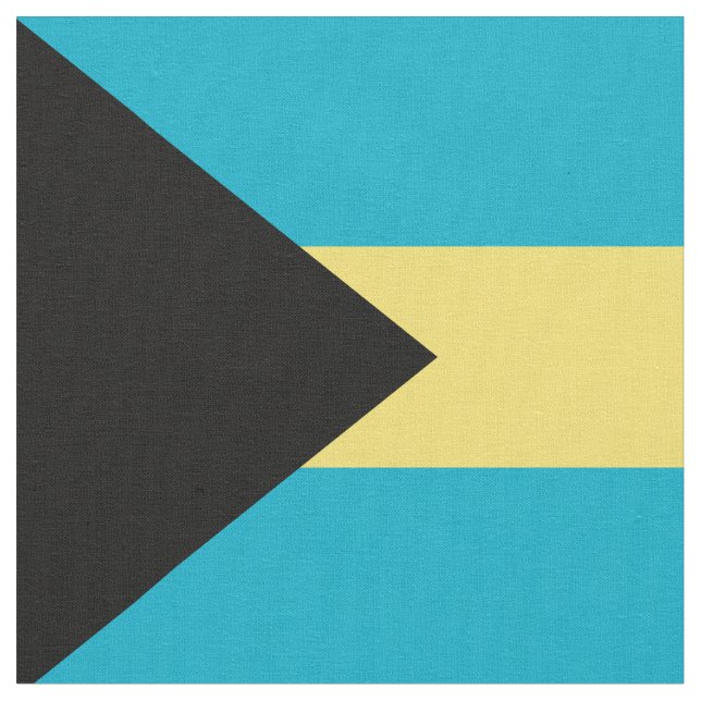 Bahamas-Flagge Stoff (Nahaufnahme)