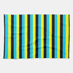 bahamas flagge streifen land muster blau gelb b geschirrtuch