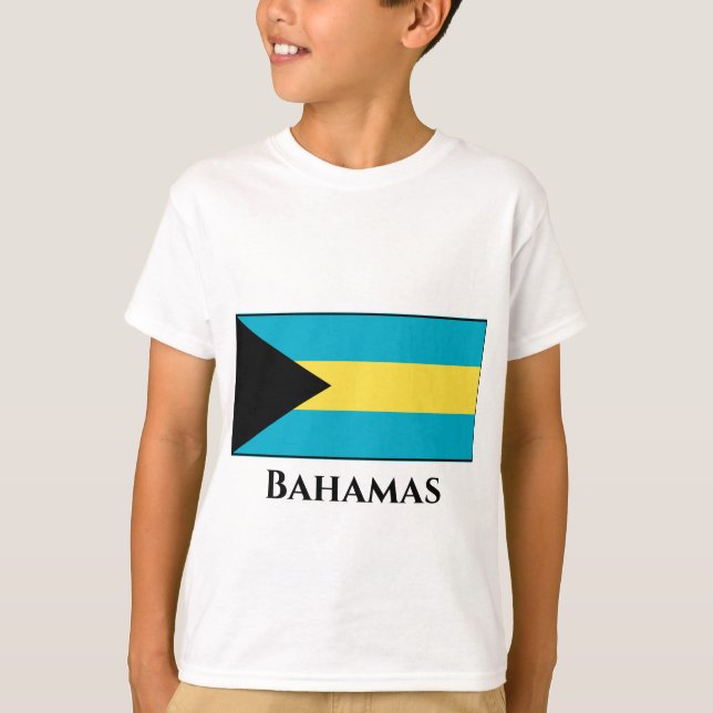 Bahamas-Flagge T-Shirt (Vorderseite)