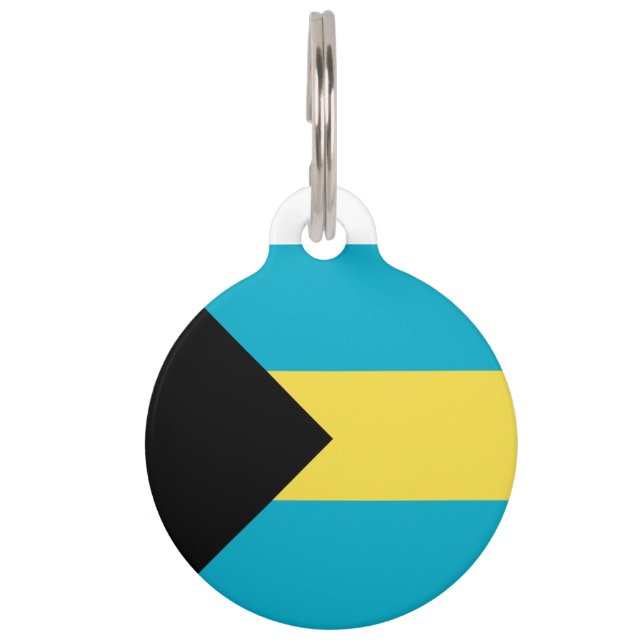 Bahamas-Flagge Tiermarke (Rückseite)