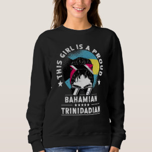 Bahamas-Flagge Trinidad&Tobago Erwachsene Frauen M Sweatshirt