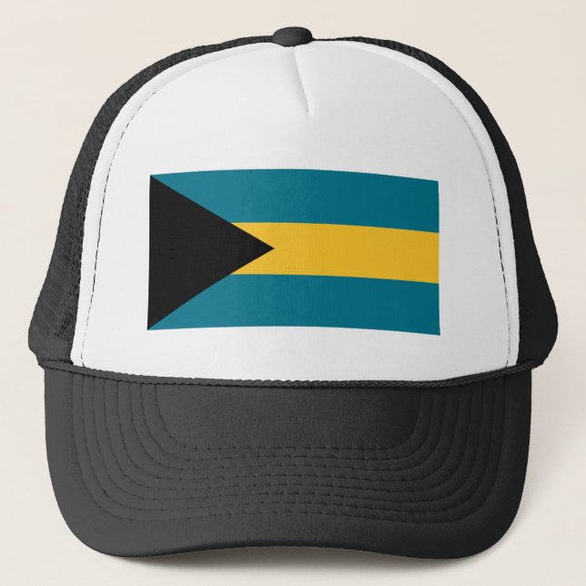 Bahamas-Flagge Truckerkappe (Vorderseite)