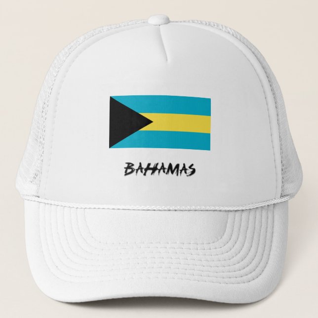 Bahamas-Flagge Truckerkappe (Vorderseite)
