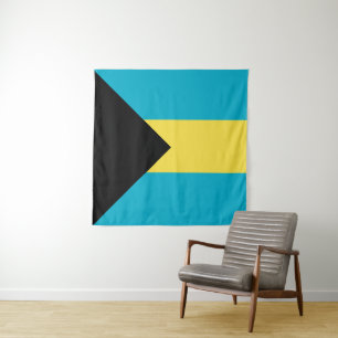 Bahamas-Flagge Wandteppich