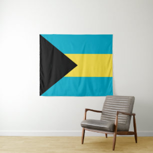 Bahamas-Flagge Wandteppich