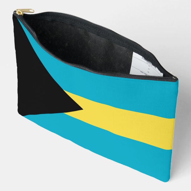 Bahamas-Flagge Zubehörtasche (Offen)