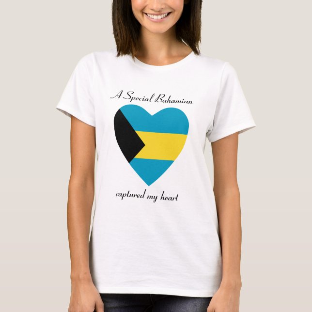 Bahamas-Flaggen-Schatz-T - Shirt (Vorderseite)