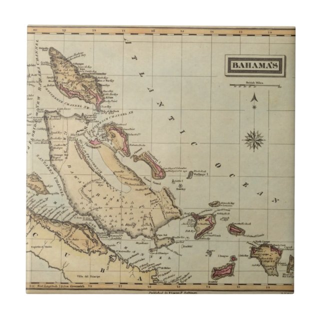 Bahamas Fliese (Vorderseite)