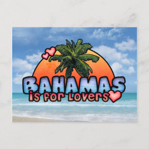 Bahamas für Liebhaber Postkarte