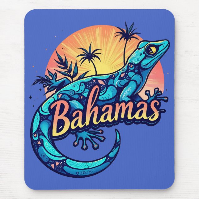 Bahamas Gecko Caribbean Mousepad (Vorne)