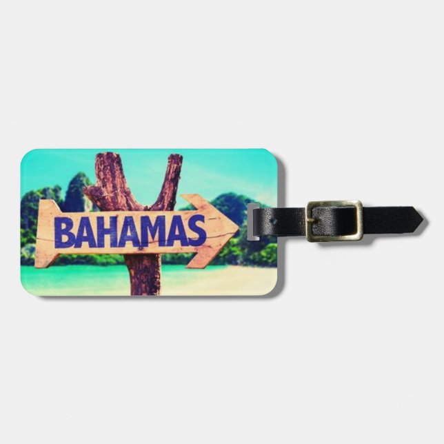 Bahamas Gepäckanhänger (Vorderseite horizontal)