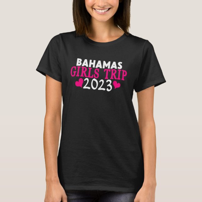 Bahamas Girls Trip  2023 Frauen Junggesellinnenabs T-Shirt (Vorderseite)