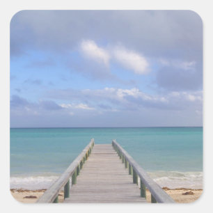 BAHAMAS, Grand Bahama Island, Ostseite: Quadratischer Aufkleber