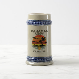 Bahamas-Hafenkreuzfahrt Sonnenuntergang Bierglas