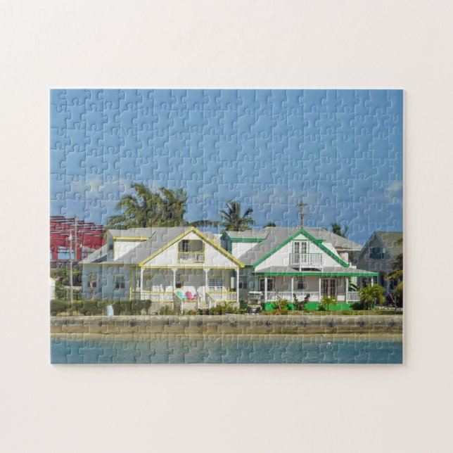 Bahamas-Häuser mit Aussicht Puzzle (Horizontal)