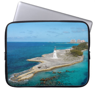 Bahamas Insel Leuchtturm Laptop Hülle Laptopschutzhülle