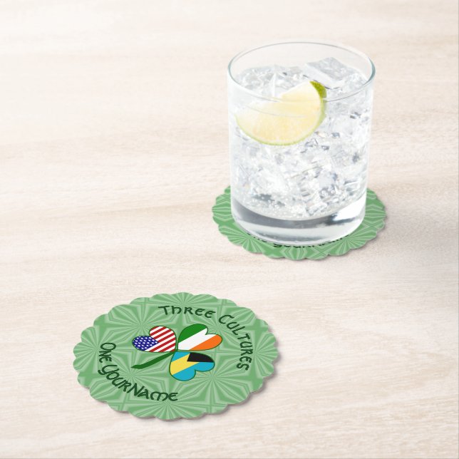 Bahamas irisches Kleeblatt für die amerikanische F Untersetzer (Vor Ort)