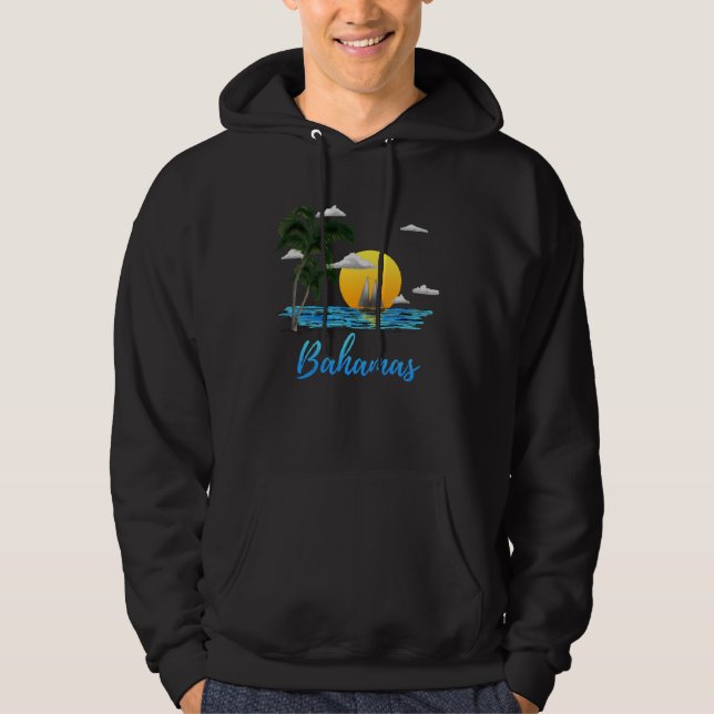 Bahamas Islands Vacation Hoodie (Vorderseite)