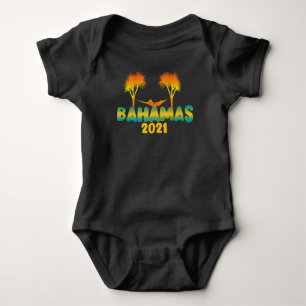Bahamas Karibik Sommerurlaub Matching  Baby Strampler