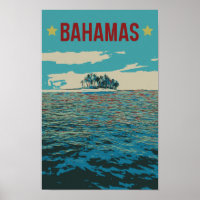 Bahamas Karibik, typische Landschaft Postcard