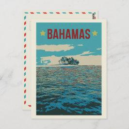 Bahamas Karibik, typische Landschaft Postcard Postkarte
