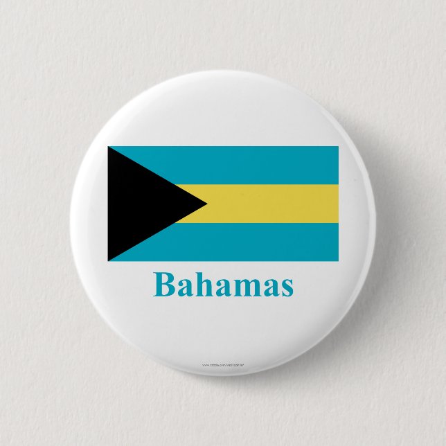 Bahamas kennzeichnen mit Namen Button (Vorderseite)