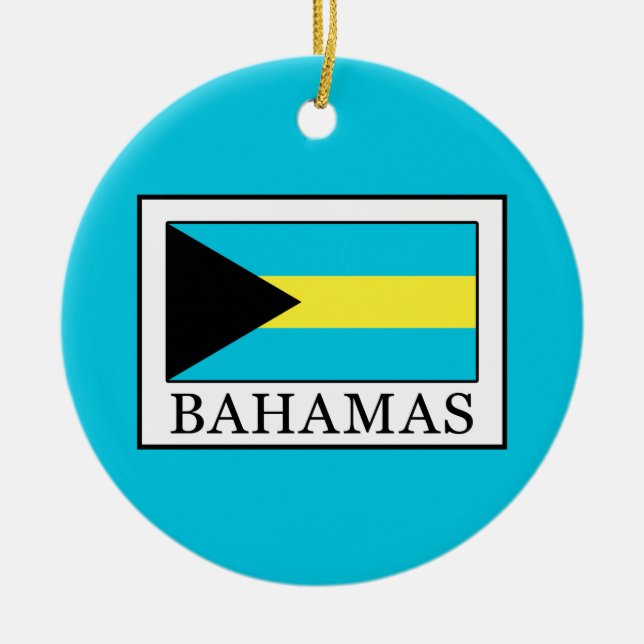 Bahamas Keramik Ornament (Vorne)