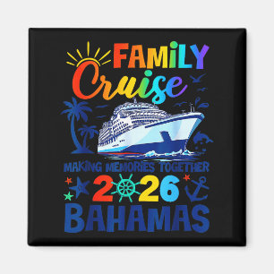 Bahamas-Kreuzfahrt 2026 Familie Freunde Grafik Kun Magnet