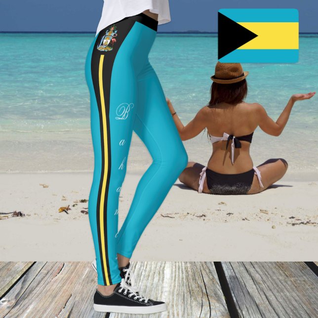 Bahamas Leggings, Bahamas Flag /sports Leggings (Von Creator hochgeladen)